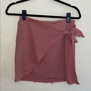 Blush skirt with front tie by mint vanilla from LF